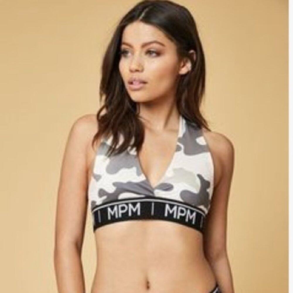 NWT Mink pink move camo sports bra